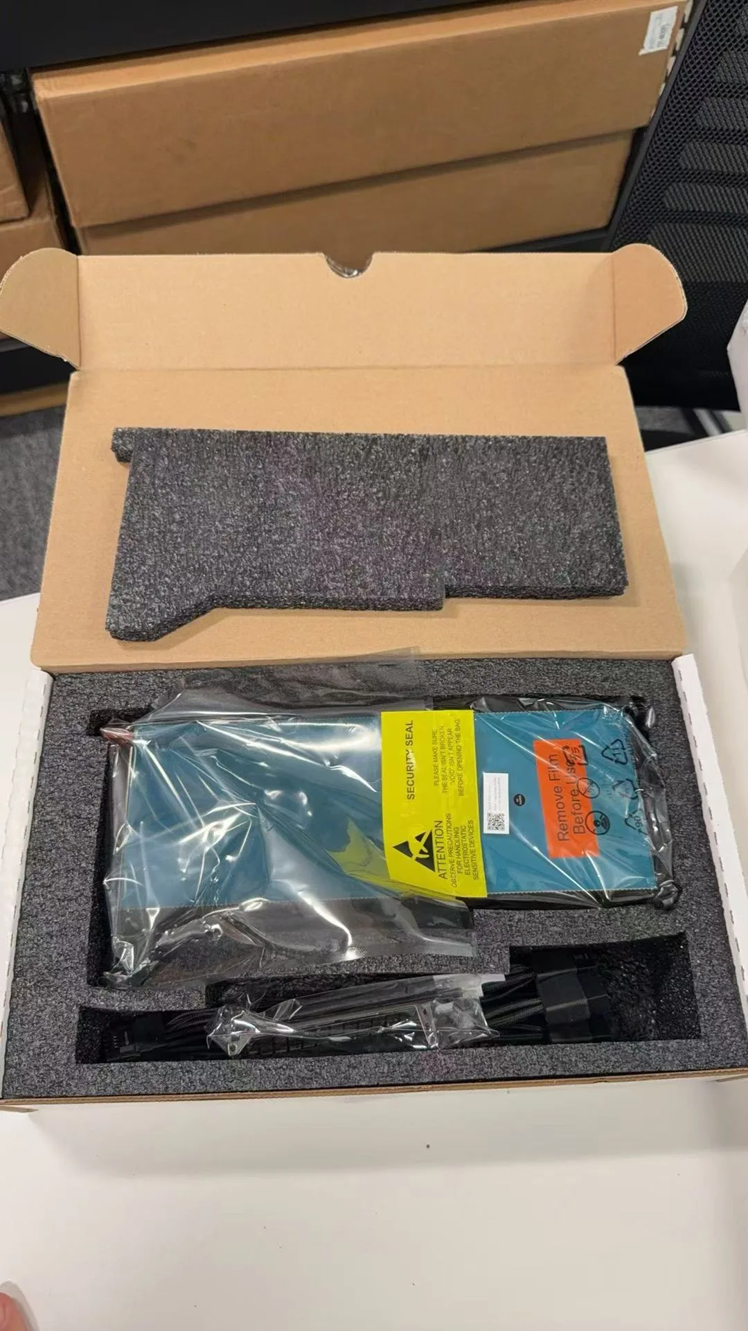 NVIDIA HGX H200 GPU module packaging real stock photo